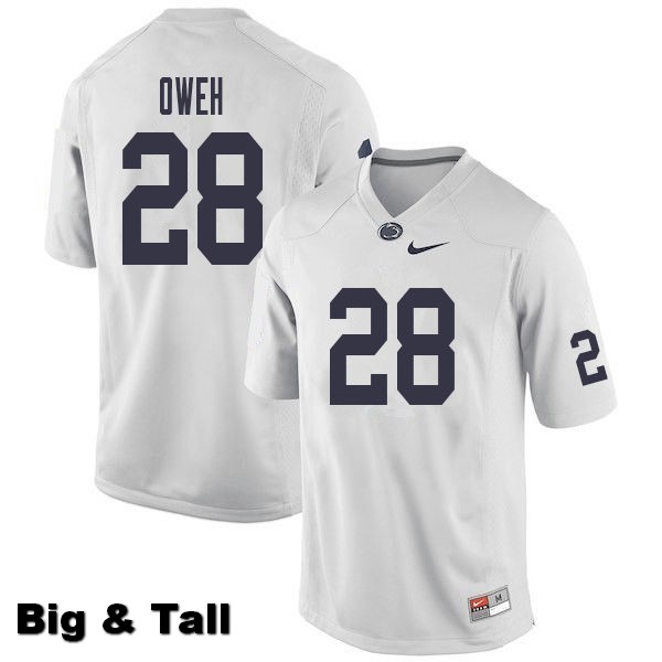 NCAA Nike Men's Penn State Nittany Lions Jayson Oweh #28 College Football Authentic Big & Tall White Stitched Jersey EGJ4198CX